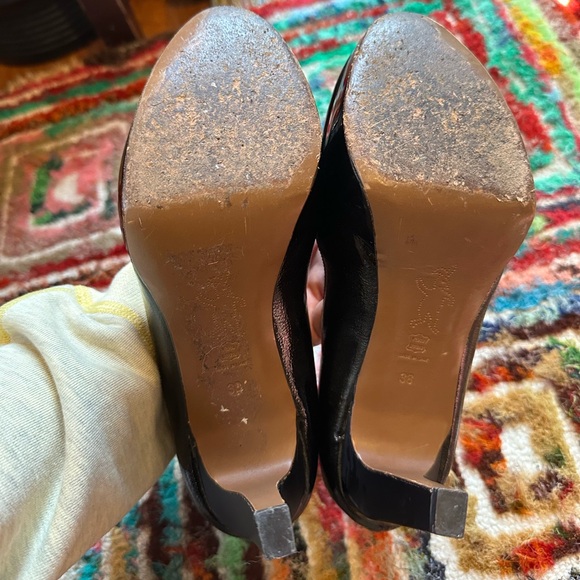 Marni black patent leather platform peep-toe heels- size 38 (EU)/7.5 - Picture 8 of 13